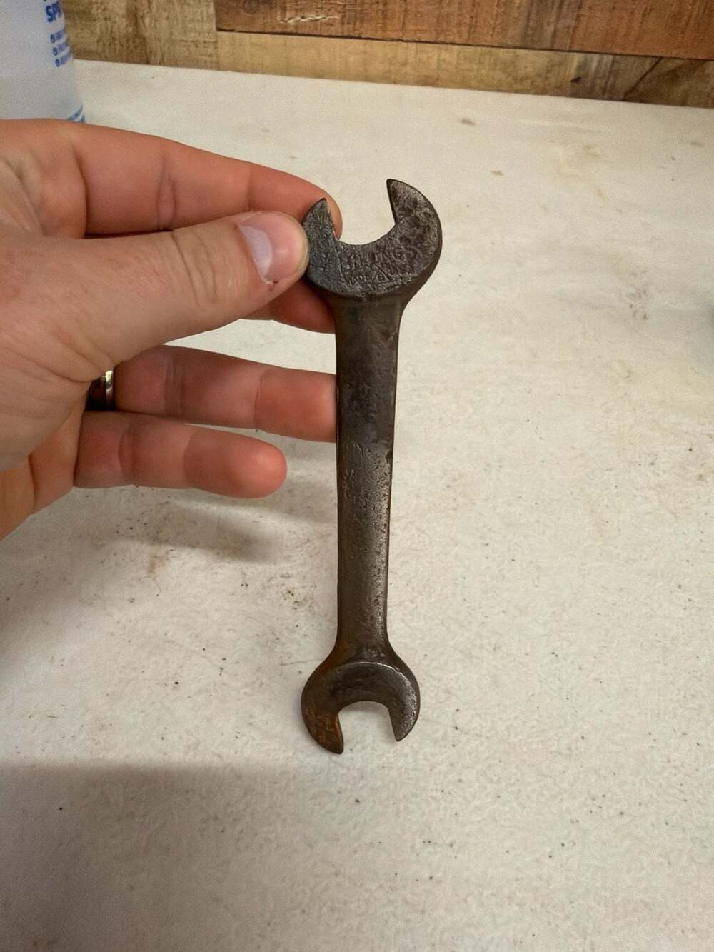 Vintage Billings & Spencer Co. 3/8” x 1/4" Double Open End Wrench 1114 USA 5/16
